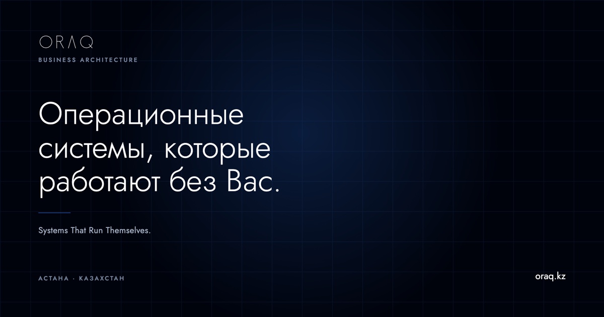 Обложка ORAQ — «Операционные системы, которые работают без Вас», заглушка до скриншота